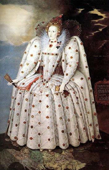 Marcus Gheeraerts Portrait of Queen Elisabeth I Sweden oil painting art